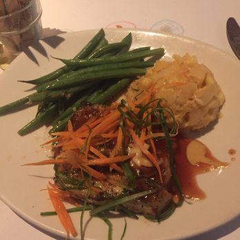 Bonefish Grill - Sea bass, potatoes au gratin and green beans @ Bonefish Grill - Seafood Near Me - Orlando, Florida Bonefish Grill - Sea bass, potatoes au gratin and green beans @ Bonefish Grill - Seafood Near Me - Orlando, Florida