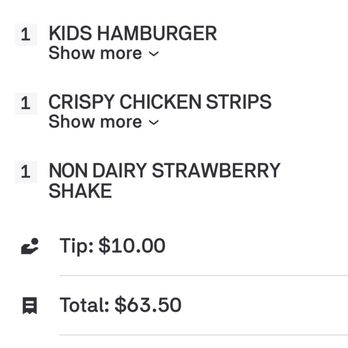 Smashburger - Second half receipt - Burgers Near Me - Chesapeake, Virginia