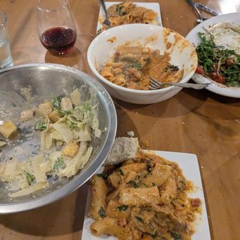Sapori Italian Roots - Rigatoni Alla Vodka that we split. - Italian Near Me - Austin, Texas Sapori Italian Roots - Rigatoni Alla Vodka that we split. - Italian Near Me - Austin, Texas