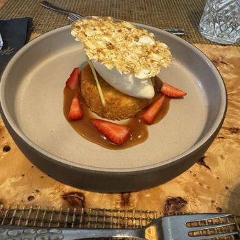 Herb & Omni - Cornbread with caramel and ice cream. - Cocktail Bars Near Me - Whitefish, Montana Herb & Omni - Cornbread with caramel and ice cream. - Cocktail Bars Near Me - Whitefish, Montana