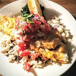 Shady Beach Grille - Parmesian walleye