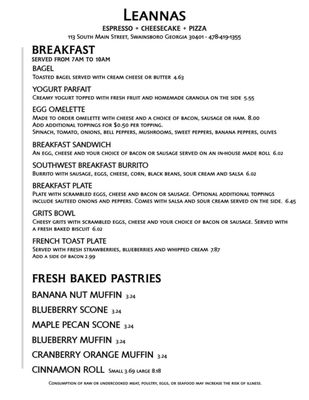 Menu photo 3 Leannas Swainsboro, GA Menu photo 3 Leannas Swainsboro, GA