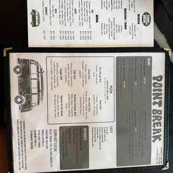 Point Break - Menu - American Near Me - Hampton, New Hampshire Point Break - Menu - American Near Me - Hampton, New Hampshire