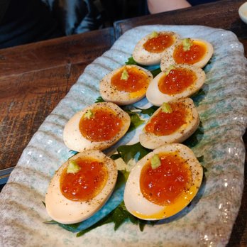 魚治 - Soft boiled egg with salmon roe topping - Japanese Near Me - Hong Kong, HK