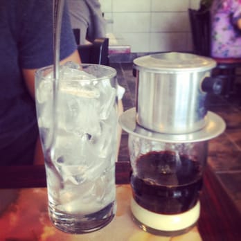 Pho Truong - Worst part of Vietnamese coffee? Waiting for the coffee to drip. Delicious as always! - Vietnamese Near Me - Richardson, Texas