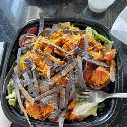 Baked Wings - BBQ chicken salad