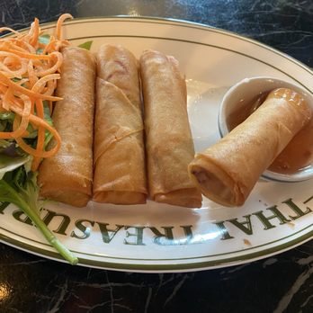 Thai Treasure - Appetizers (spring rolls) - Crispy deliciousness - Thai Near Me - Arlington, Virginia