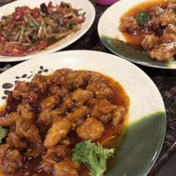 Hot & Spicy Beef Orange Chicken Sesame Chicken