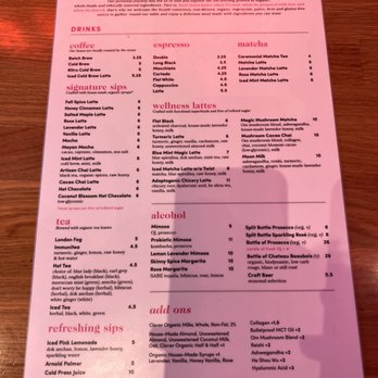 Parakeet Cafe - Del Mar - Menu as of 4/8/2023 (1) - Coffee & Tea Near Me - San Diego, California