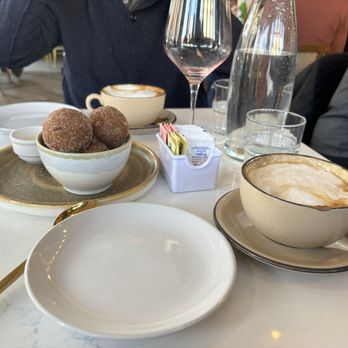 The Corner - Ricotta doughnuts with caramel and crème anglaise sauces!! - Cocktail Bars Near Me - Brooklyn, New York The Corner - Ricotta doughnuts with caramel and crème anglaise sauces!! - Cocktail Bars Near Me - Brooklyn, New York