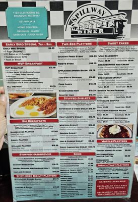 Menu photo 3 Spillway Diner Brandon, MS