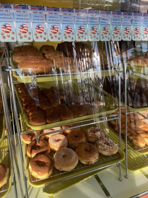 Rose Donuts And Ice Cream by null