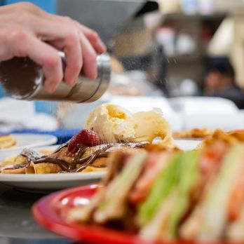Windhill Pancake Parlor - a plate of waffles, waffles, and ice cream - Breakfast & Brunch Near Me - McHenry, Illinois Windhill Pancake Parlor - a plate of waffles, waffles, and ice cream - Breakfast & Brunch Near Me - McHenry, Illinois