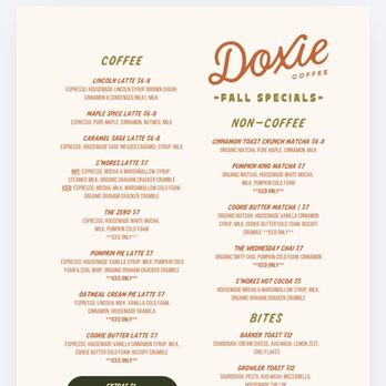 Doxie Coffee - Menu - Coffee & Tea Near Me - Port Neches, Texas Doxie Coffee - Menu - Coffee & Tea Near Me - Port Neches, Texas