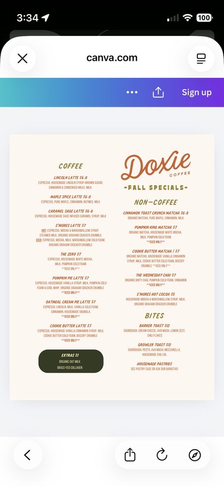 Doxie Coffee Logo