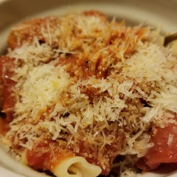 DiMaggios Trattoria - Pasta with pepperoni & meatballs we made back home using the Dimaggios sauce!! - Italian Near Me - Port Washington, New York