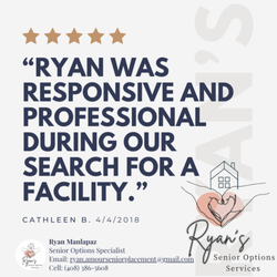 Amour Senior Care Services - Call Ryan directly for all your senior placement needs! Thank you for visiting us on Yelp. We look forward to hearing form you.