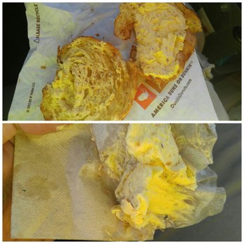 Dunkin' - asked for a croissant with butter. I got a butter sandwich. And the amount I had to remove I guess basic tasks are too much to ask for. - Coffee & Tea Near Me - Brownsburg, Indiana