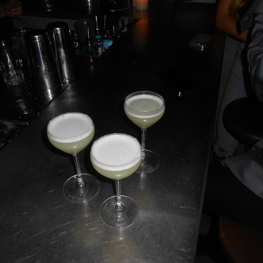 Stillife - three cocktail glasses on a bar counter - Cocktail Bars Near Me - Montreal, Quebec Stillife - three cocktail glasses on a bar counter - Cocktail Bars Near Me - Montreal, Quebec