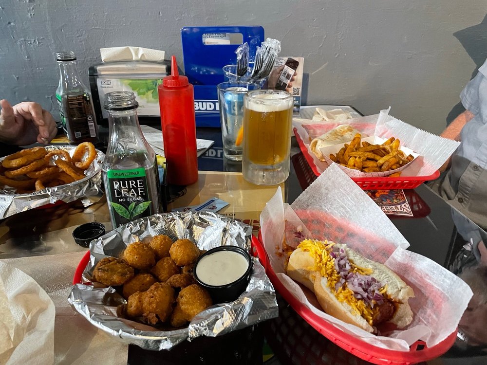 Food from Franks and Sammies