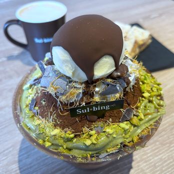 Sulbing Cafe - Dubai Chocolate flavor subling - Desserts Near Me - Centennial, Colorado
