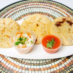 Mi Tierra Deli - Made to order pupusas! Queso, pork, loroco, beans, squash, or have them all! Also available with rice dough