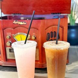 White Monster, Guava and Coconut Cream. Coke Zero, Mallow and Cream.