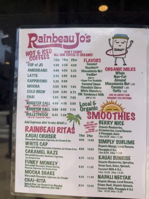 Menu photo 2 Rainbeau Jo's Lihue, HI
