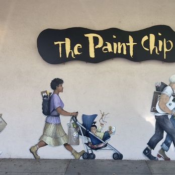 The Paint Chip - Mural outside of The Paint Chip.   Very artistic. - Art Supplies Near Me - Davis, California