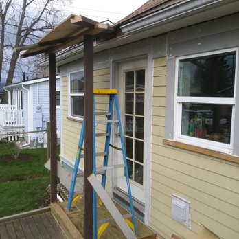Clarkwork - The start of the mud room.  Clarkwork installed the siding and window trim. - General Contractors Near Me - Bellingham, Washington