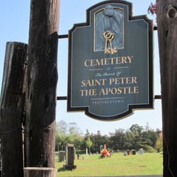 Saint Peter the Apostle Cemetery - Very nice sign