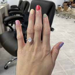 My adorable spring gel manicure!