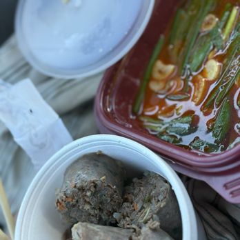 Busan DaeJee Gukbap - Spicy Korean Sausage only soup with Rice - Korean Near Me - Duluth, Georgia
