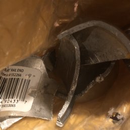 The crushed product. The crushed product.