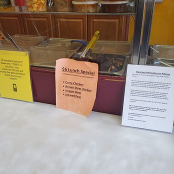 Sunsplash - a sign on the counter of a restaurant - Caribbean Near Me - Orange, New Jersey Sunsplash - a sign on the counter of a restaurant - Caribbean Near Me - Orange, New Jersey