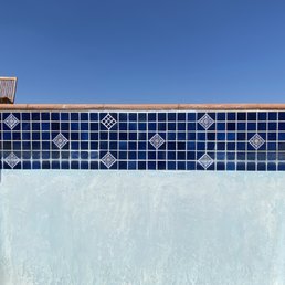 Tile repair job (center) on 14 year-old pool. Tile repair job (center) on 14 year-old pool.