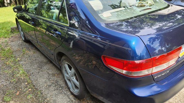 2003 Honda Accord LX - This is a 2003 Honda Accord LX that was brought to us in desperate need of cleaning. We also did the headlight restoration on it as well. Car was neglected and needed TLC. Customer was so happy when she saw it, she tipped with a big smile and a hug. 2003 Honda Accord LX - This is a 2003 Honda Accord LX that was brought to us in desperate need of cleaning. We also did the headlight restoration on it as well. Car was neglected and needed TLC. Customer was so happy when she saw it, she tipped with a big smile and a hug.