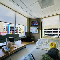 Sharp Memorial Hospital - I got the best & largest room on the stroke patient floor! A corner suite with the best natural lighting.