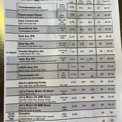Lightning Brewery - Taplist 8.24.24
