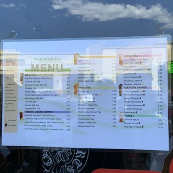 Eightfold Tea Shoppe - Menu 6/1/21 - Bubble Tea Near Me - Costa Mesa, California Eightfold Tea Shoppe - Menu 6/1/21 - Bubble Tea Near Me - Costa Mesa, California