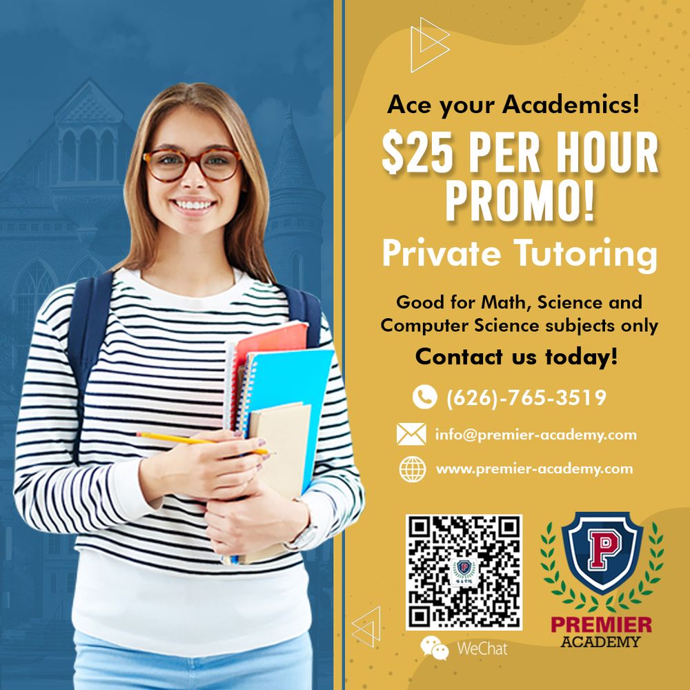 Premier Academy - reading tutor in San Gabriel, CA