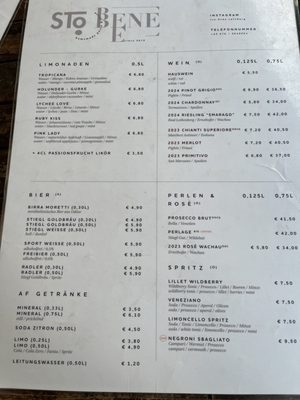 Menu photo 2 Sto bene Salzburg, 5 Menu photo 2 Sto bene Salzburg, 5
