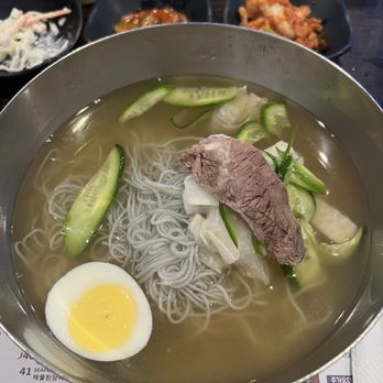 Miso Tofu Bbq - mul naengmyeon (cold buckwheat noodle) - Korean Near Me - La Crescenta, California Miso Tofu Bbq - mul naengmyeon (cold buckwheat noodle) - Korean Near Me - La Crescenta, California