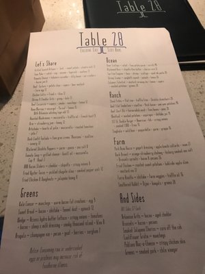 Menu photo 7 Table 28 Little Rock, AR