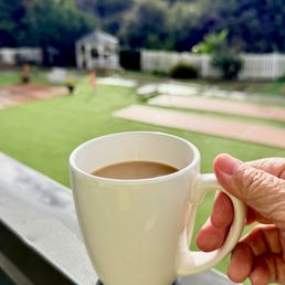 Good morning coffee from our balcony Good morning coffee from our balcony
