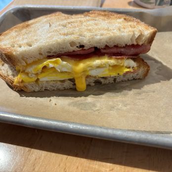 Halo Roasters - Taylor Ham , egg and cheese sandwich - Coffee & Tea Near Me - Springfield, New Jersey