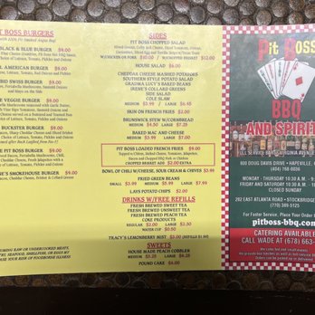 Pit Boss BBQ - Menu - Barbeque Near Me - Hapeville, Georgia Pit Boss BBQ - Menu - Barbeque Near Me - Hapeville, Georgia