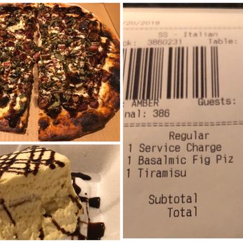 Pasta Cucina - Burnt Balsamic Fig Pizza and delicious tiramisu. - Italian Near Me - Henderson, Nevada