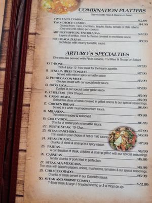 Menu photo 3 Arturo's Grill Hemet, CA