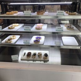 Display case reflecting different flavors